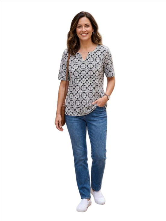 croft & barrow Tops - Croft&Barrow Women's Floral Patterned Top, Size M